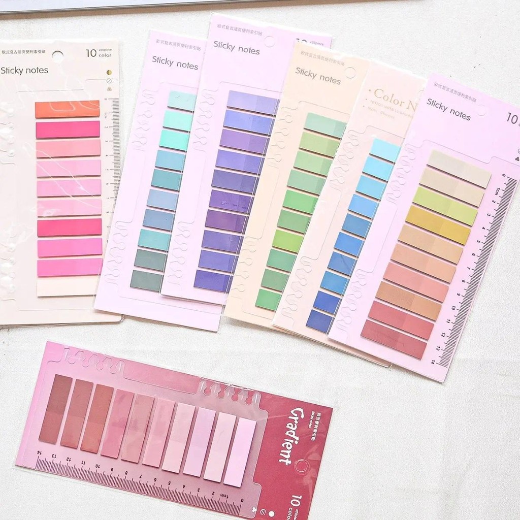 

200 Sheets Transparent Sticky Notes Self-Adhesive Reading Annotation for Books Notepad Bookmarks Memo Pad Index Tabs