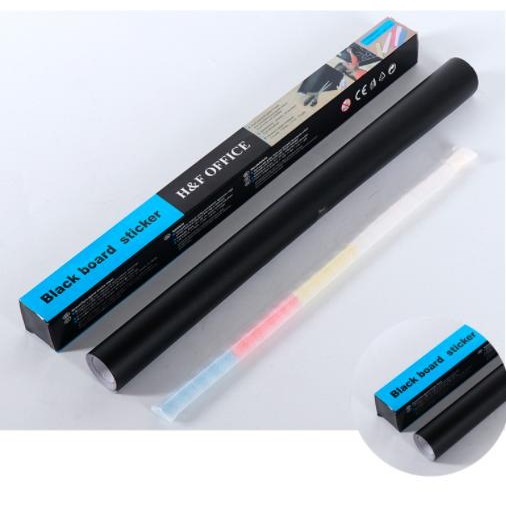 

STIKER PAPAN TULIS WHITEBOARD BLACKBOARD KAPUR STICKER 60 X 200 CM - Hitam, 60 x 200 cm
