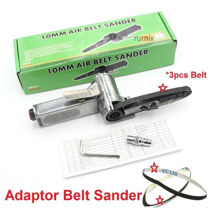 Hot Produk Handheld Air Belt Sander Adaptor Gerinda Tangan Konverter Mesin Amplas - Air Belt Sander 