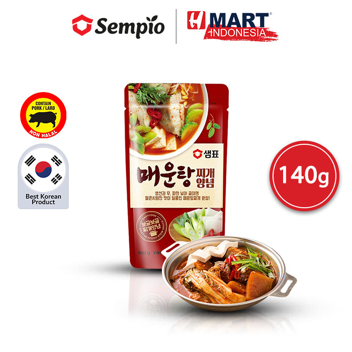 

SEMPIO Spicy Seafood Stew Sauce - Saus Bumbu Rebusan Seafood Pedas Korea 140g