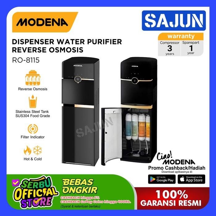 Modena Dispenser Water Purifier - RO 8115 Oxypure Reverse Osmosis