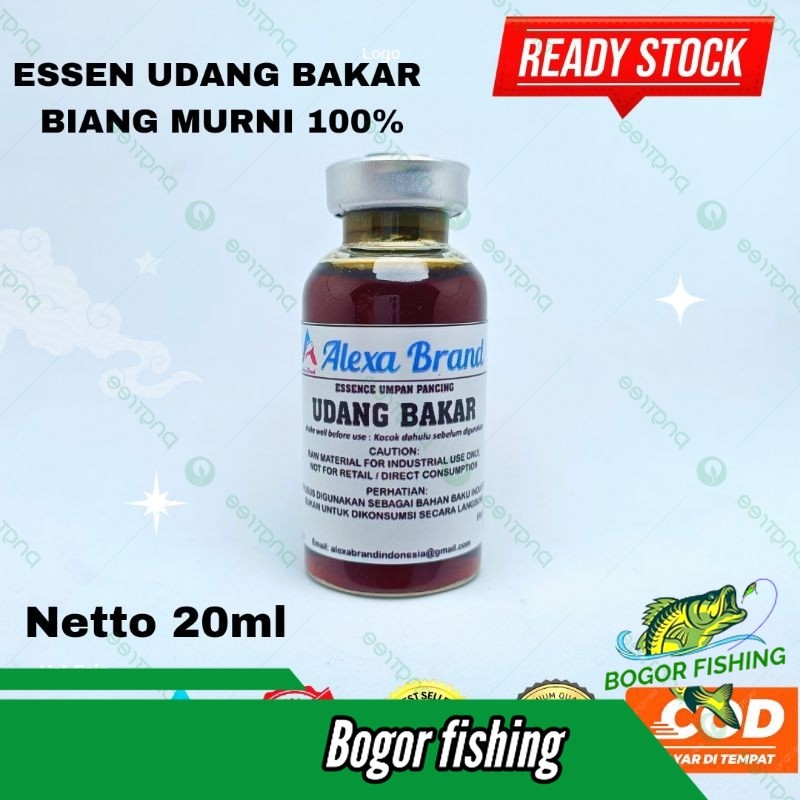 Essen Udang bakar biang murni 100% - esen udang asap Alexa brand - esen udang - umpan pancing