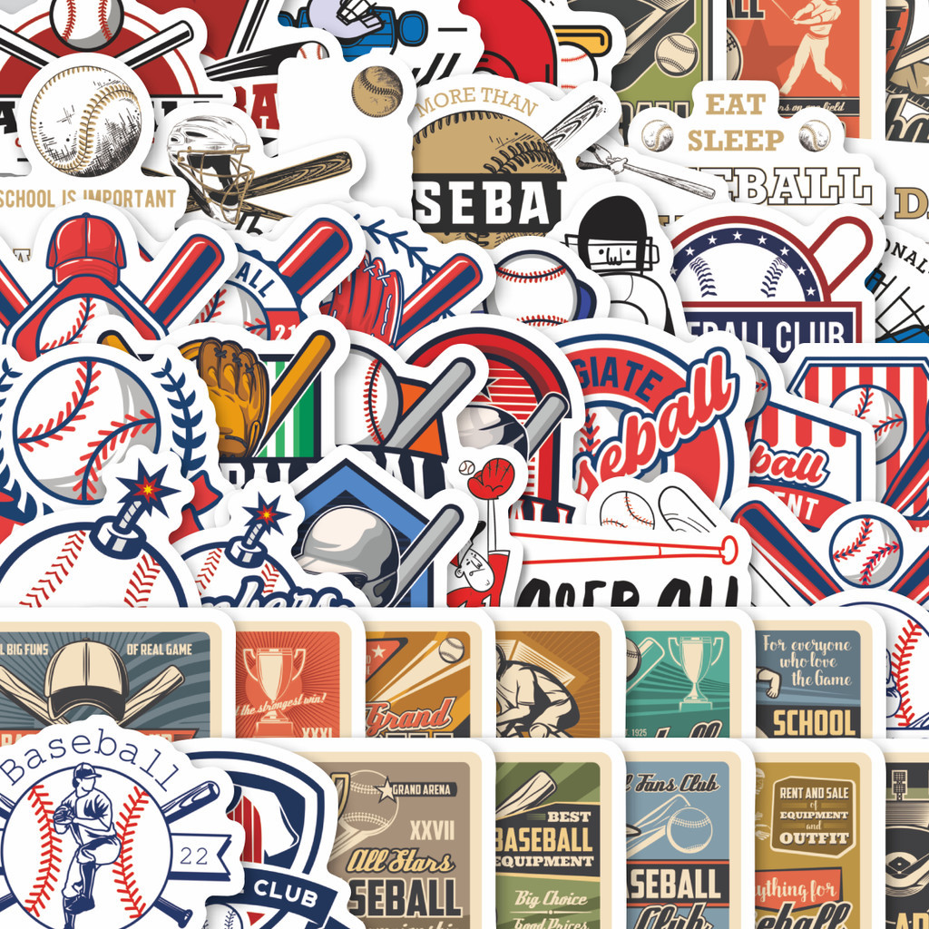 

Stiker Cutting Pack Stiker Baseball Fun Club Baseball Isi 100Pcs Series Aesthetic Lucu Keren Untuk Koper Bahan Vynil