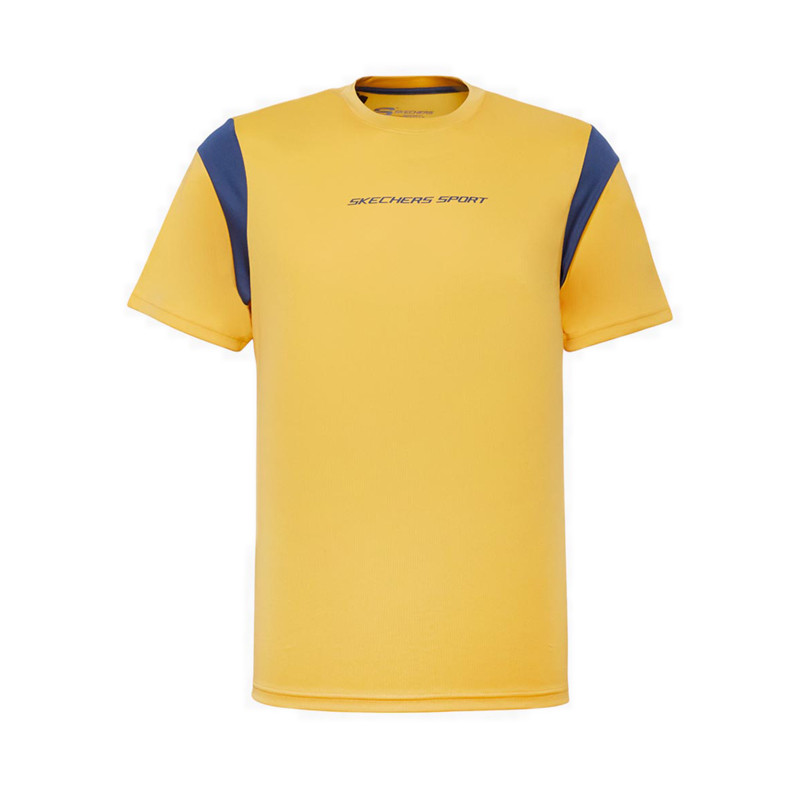 Skechers Men Running T Shirt - Yellow