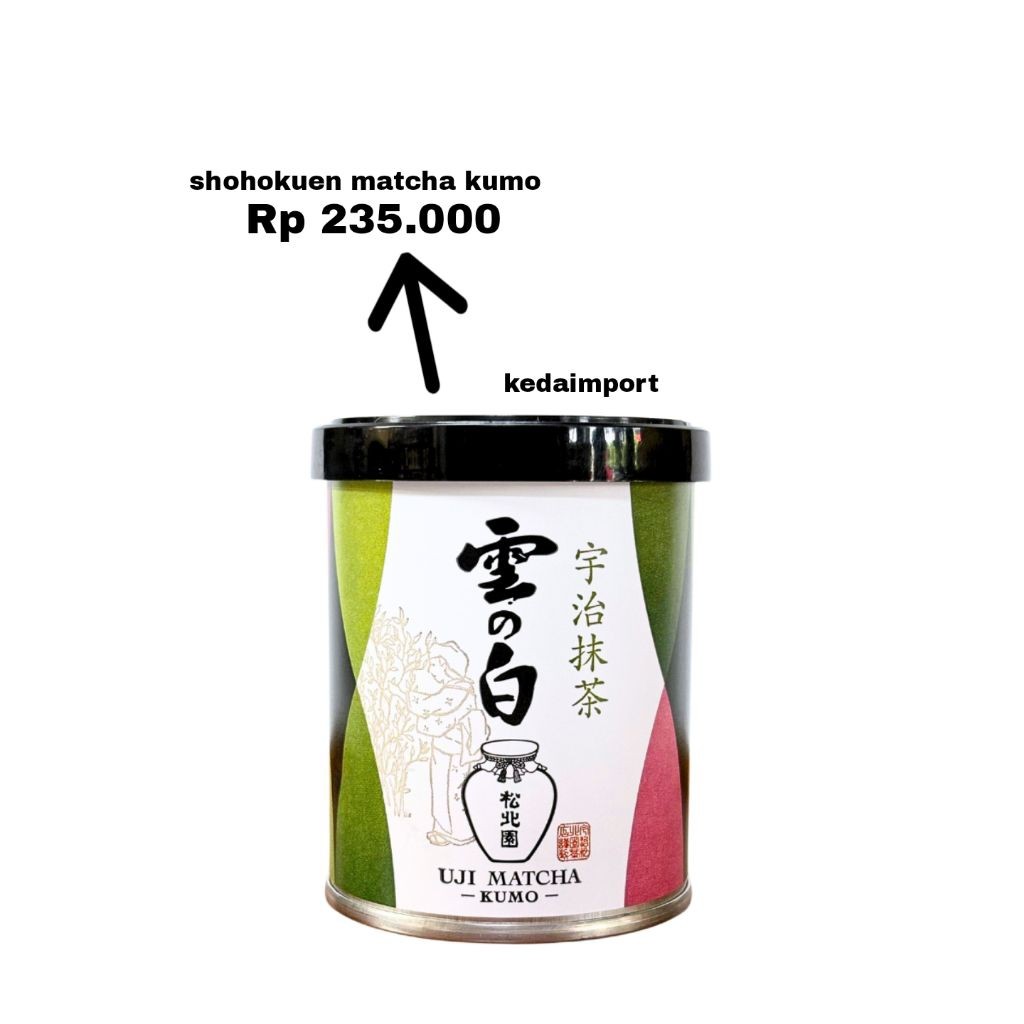 

Shohokuen Matcha Kumo No Shiro 30g Japan Kyoto Uji Green Tea Powder