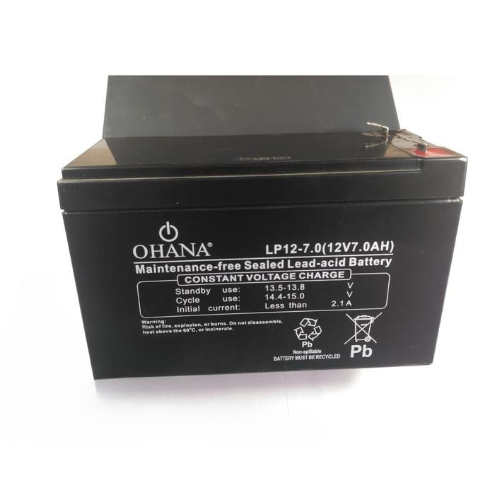 AKI Kering 12Volt OHANA LP12-7.0(12V7.0AH) Recharger