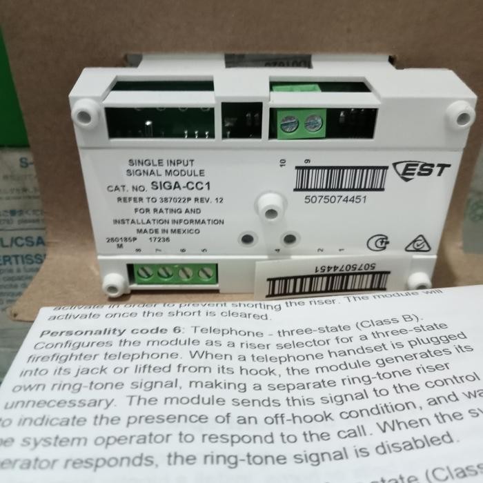 module edwards SIGA-CC1 single input signal module Est