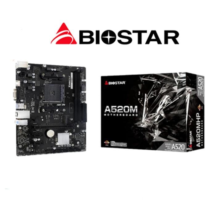 Motherboard Biostar A520MHP (AM4, AMD A520, DDR4, USB3.2, SATA3)