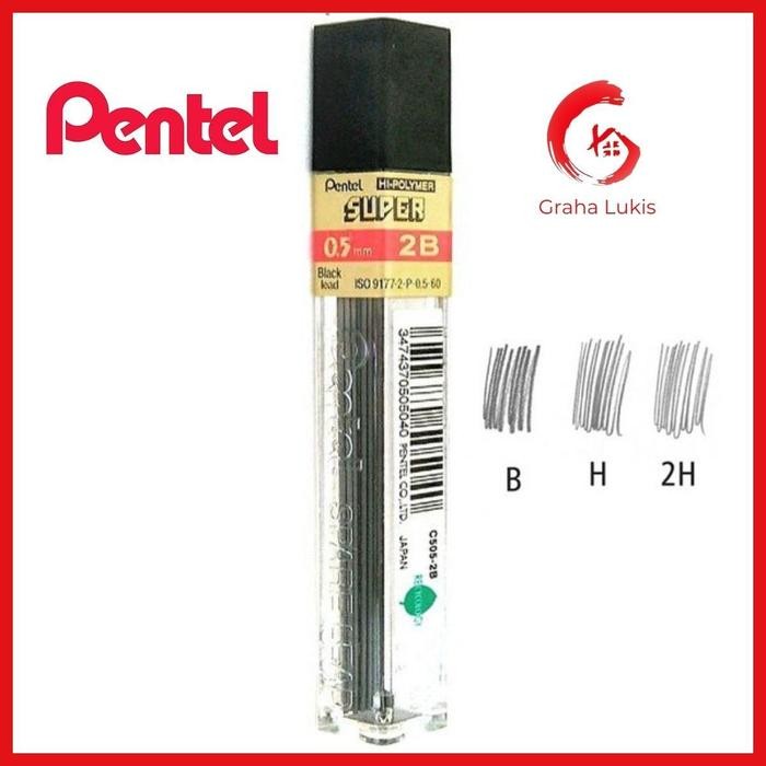 

PENTEL Super Hi-Polymer Lead 0.3 / 0.5 / 0.7 / 0.9 - 0.3 B