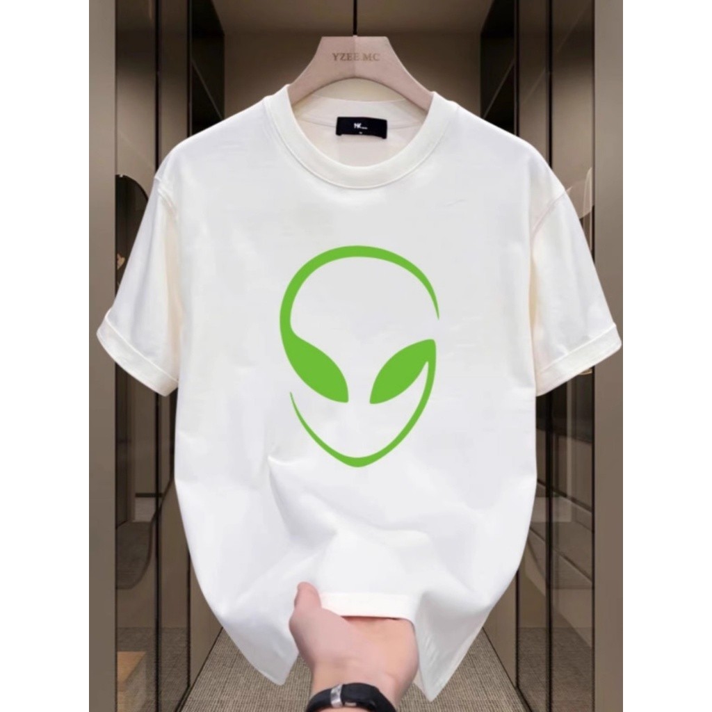 CODVersi 2025 terbaru, terbuat dari katun murni Men Clothes Fashion lengan pendek Teknologi asing Hi