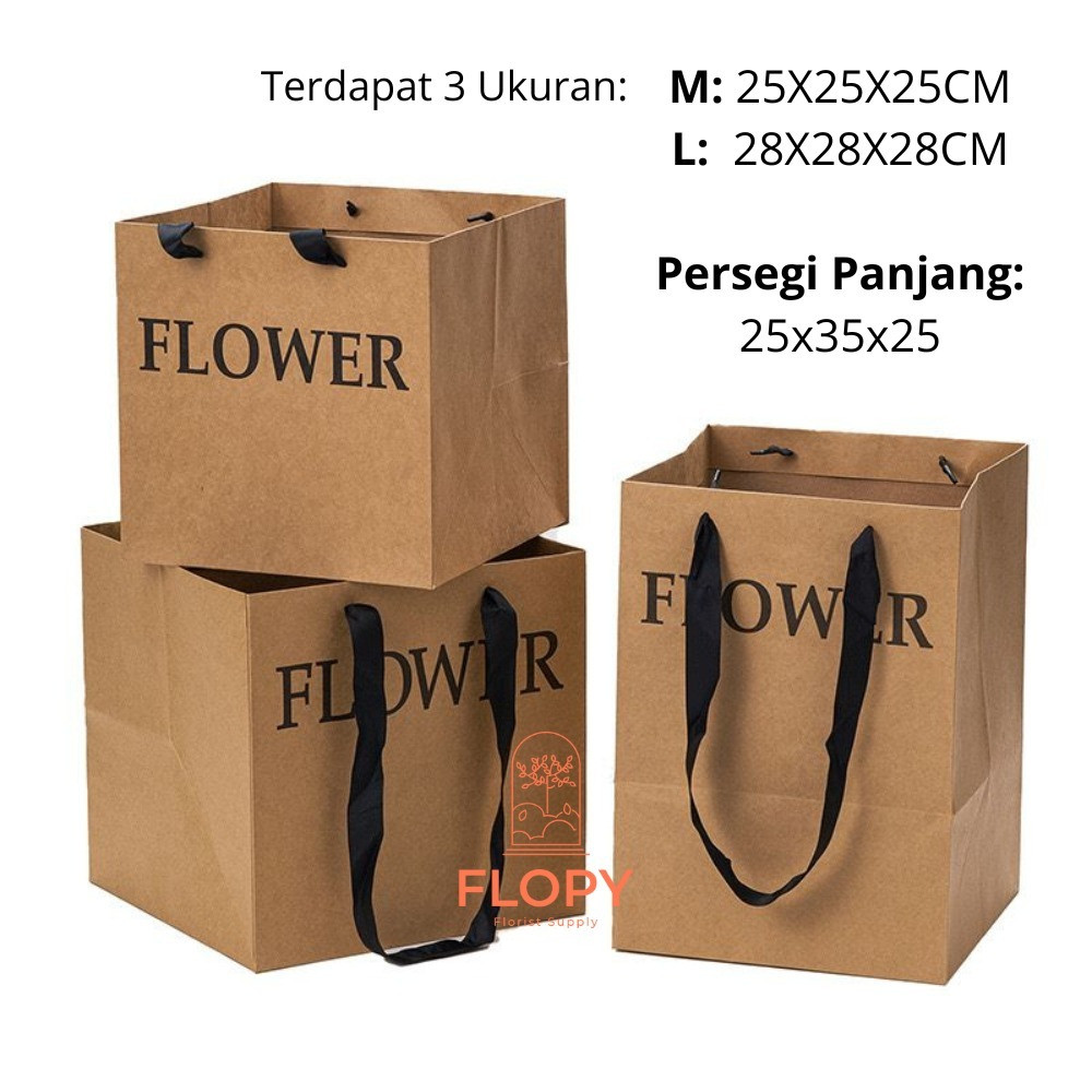 

Paper Bag Bunga / Paper Bag Flower Cokelat / Paper Bag Kraft