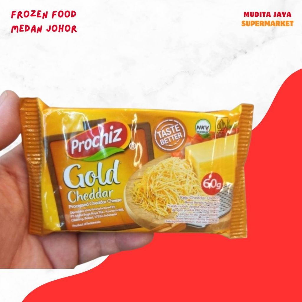

Keju Prochiz gold 60gr keju cheddar olahan Indonesia