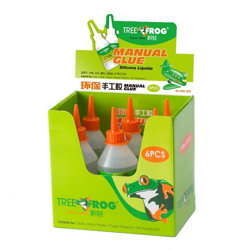 

JAMIN MURAH !!!FH Lem Tree Frog Serbaguna Lem Cair Kertas Lem Kayu Plastik Perekat Murah isi 200 ML LM08(BISA LANGSUNG ORDER)