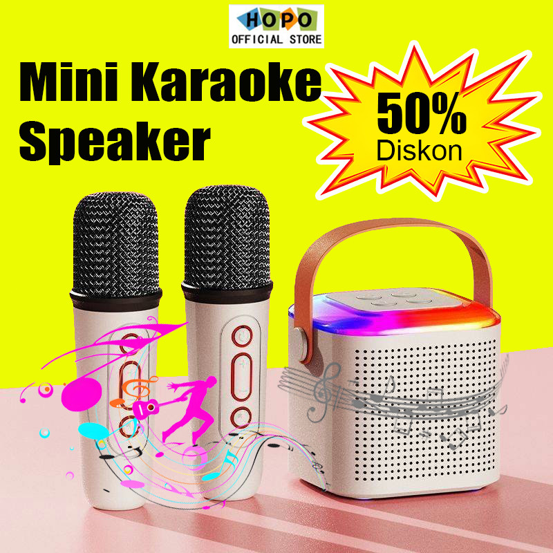 【HOPO】 Speaker Bluetooth Plus Mic Speaker Karaoke Speaker Mini Bluetooth Aktual Speaker Karaoke Port