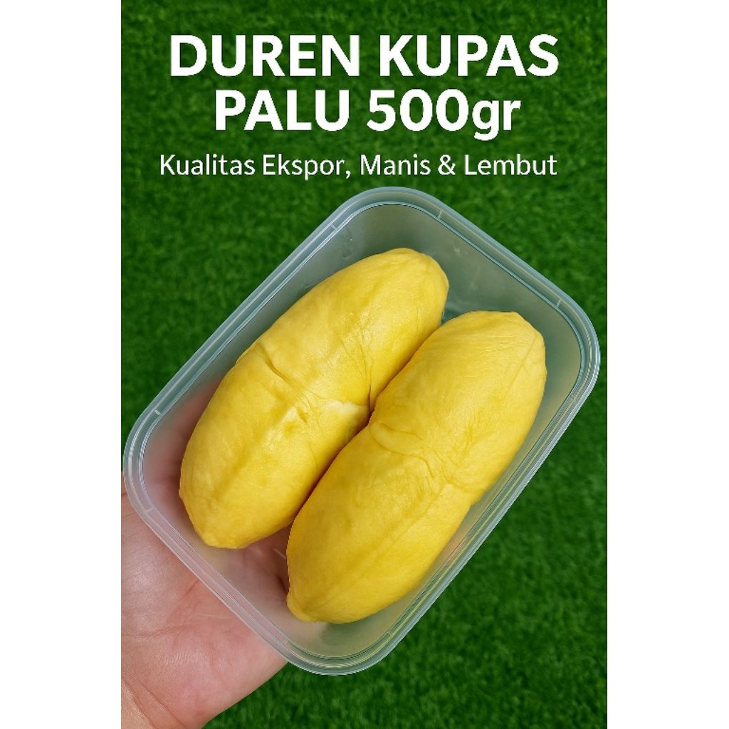 

Durian Kupas Montong Palu 500gr – Frozen Fresh | Lumer Legit Ekspor | Garansi Rasa