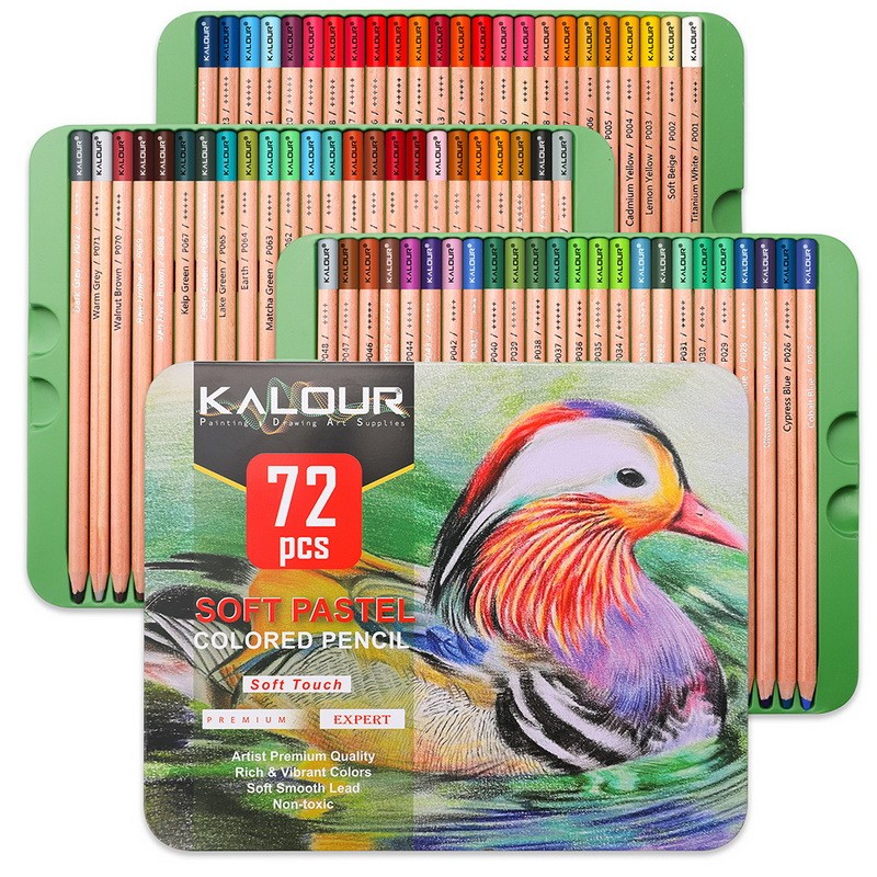 

72Pcs Pastel Painting Pencil Set Soft Pastel Drawing Pencil Set Crayons Colour for School Sketching Coloring Art Supplies