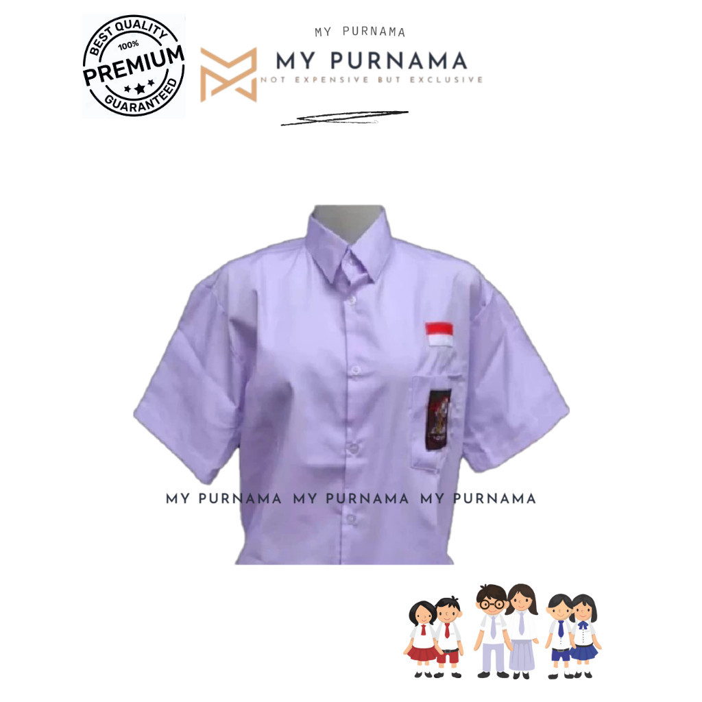 

TERBARU HEM PENDEK PUTIH SERAGAM SEKOLAH SMA BAHAN OXFORD - MY PURNAMA