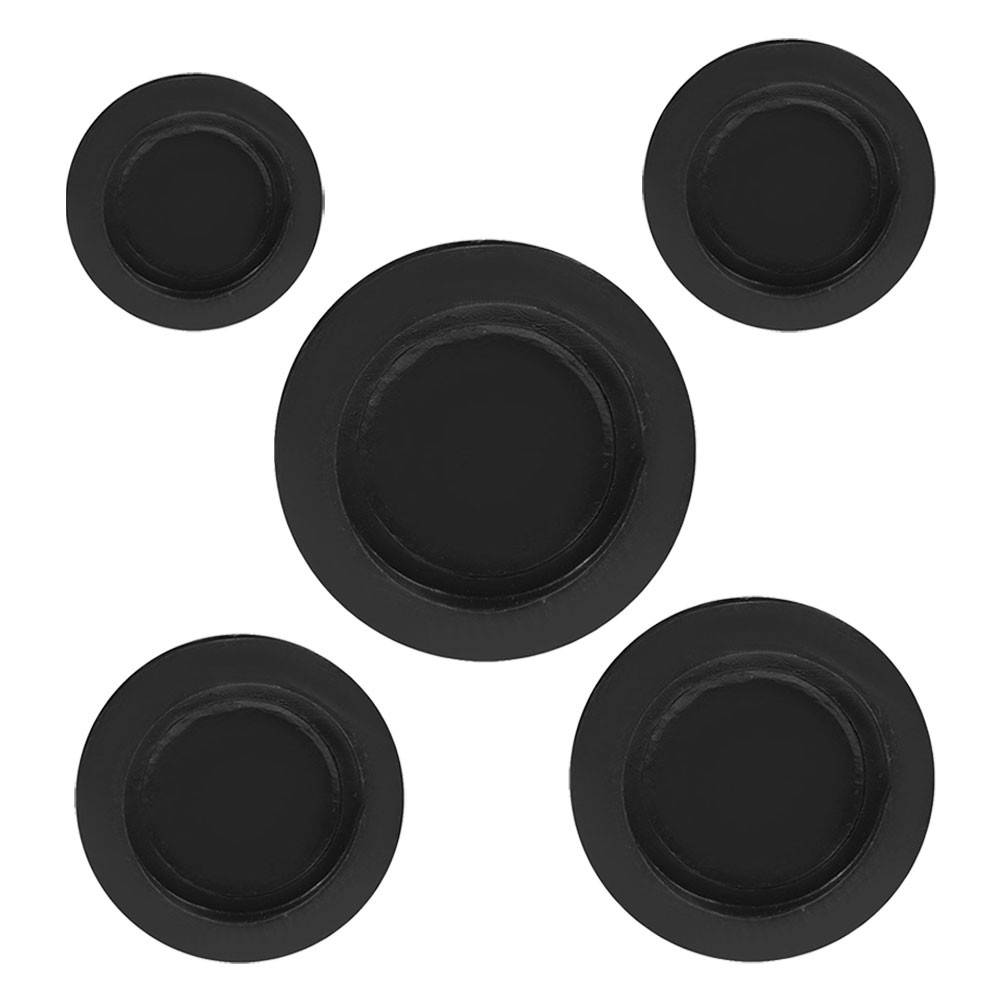 

5 Pcs Round Rubber Stopper Piggy Bank Stoppers Foldable Hole Plugs Bottom for Savings