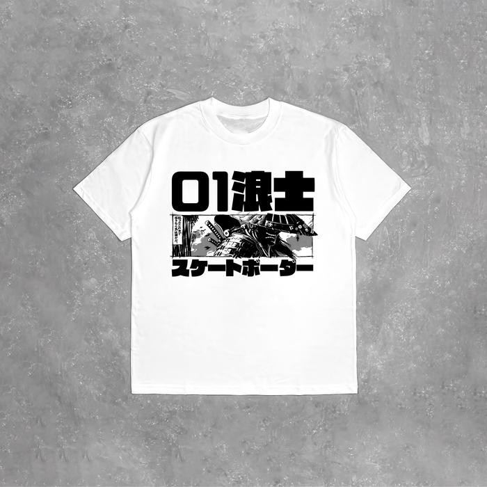 [COD] Kaos Jepang Samurai "Ronin" | T-shirt Skateboard Skater Pria Wanita Oversize Distro Wallflower