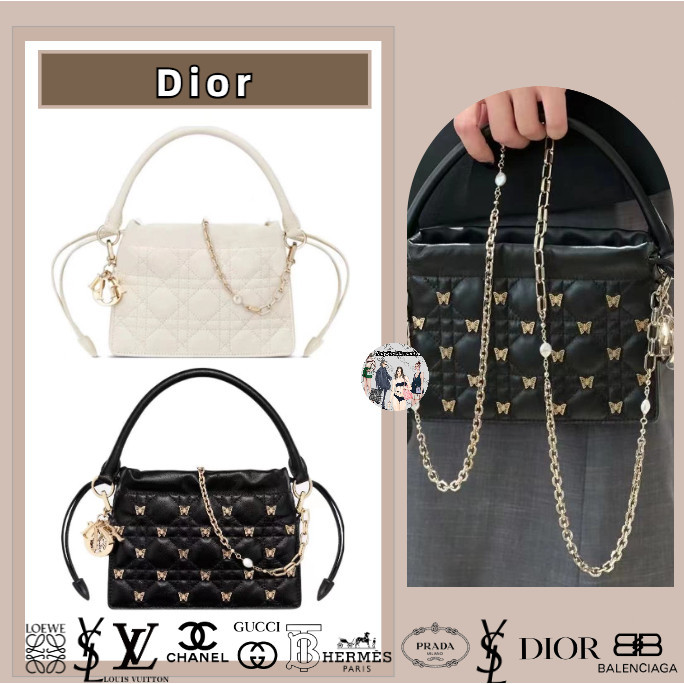Dior / LADY DIOR MILLY / mini / selempang / tas tangan / tas bahu miring / desain baru garansi dua t