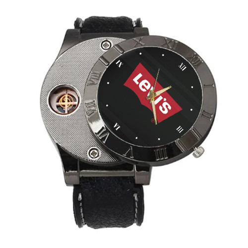 Jam Tangan Pria LEVIS Korek Api Elektrik Pria Unik Dewasa GRATIS Usb Charger