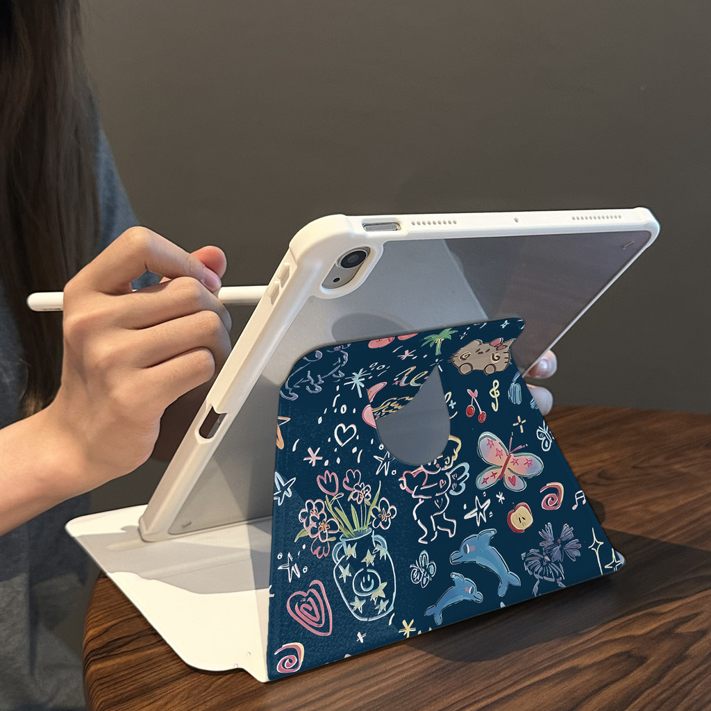 Cocok untuk ipad gen 10 tablet case pelindung lucu ipad air 5 rotasi ipad air1 2 3 2018 ipad pro 11 