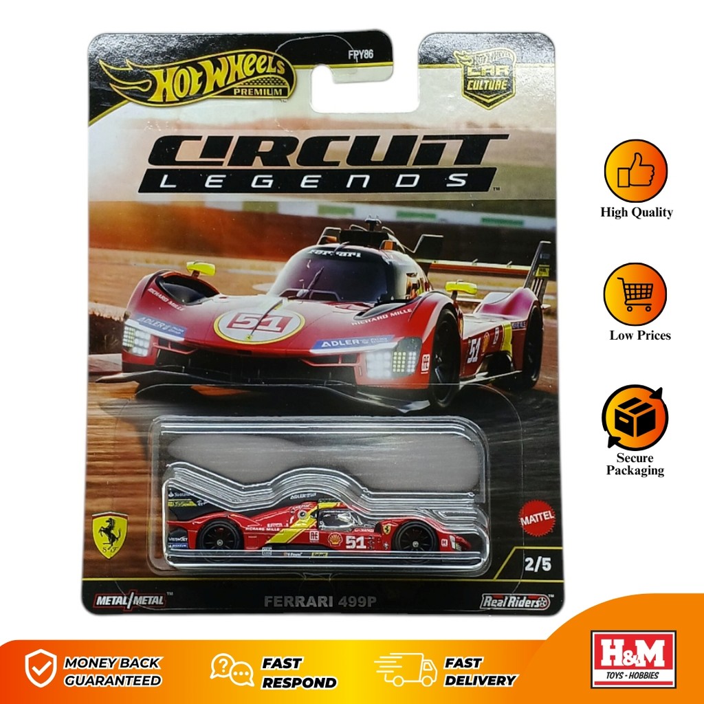 Hot Wheels Premium Circuit Legends Ferrari 499P