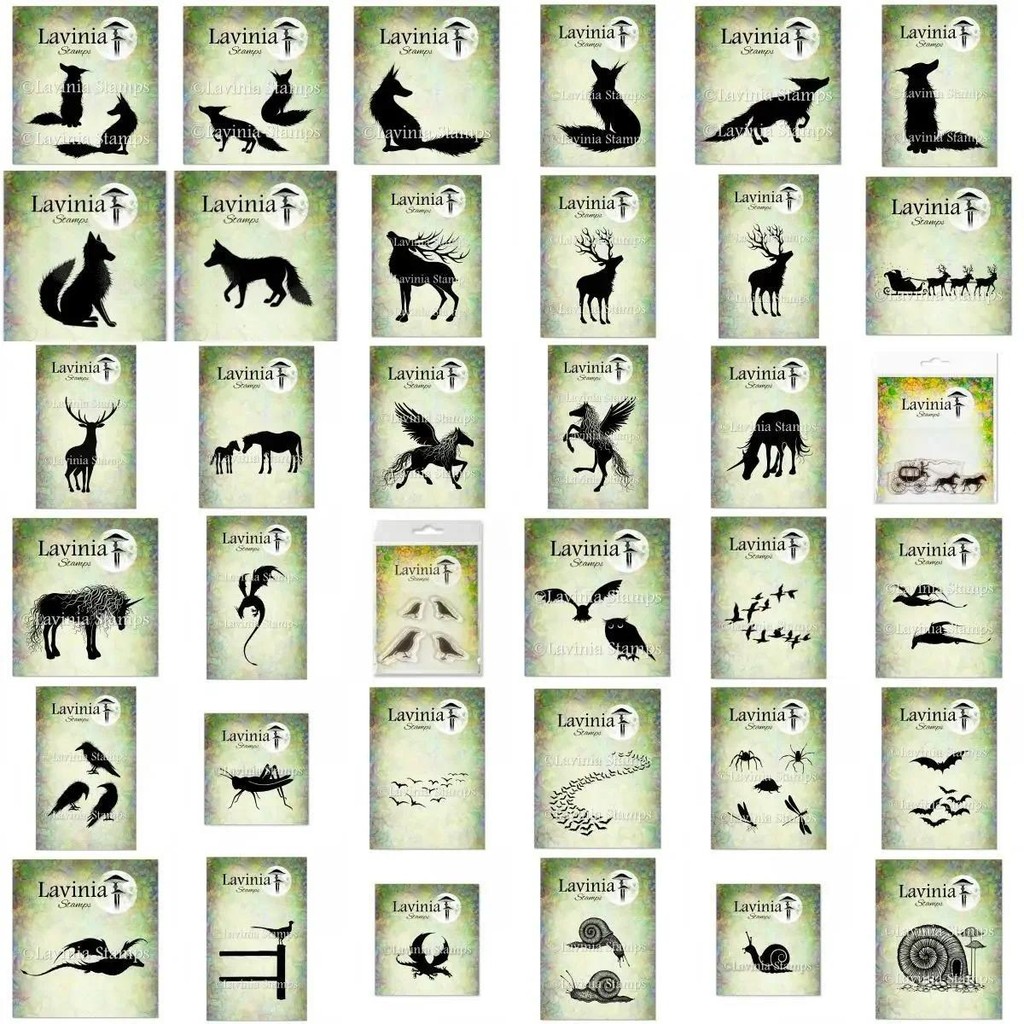 

Animal Collection Fox Deer Bird Horse Dragon Mini Clear Stamps Scrapbook Diary Decoration Embossing Cut Template DIY Make Card