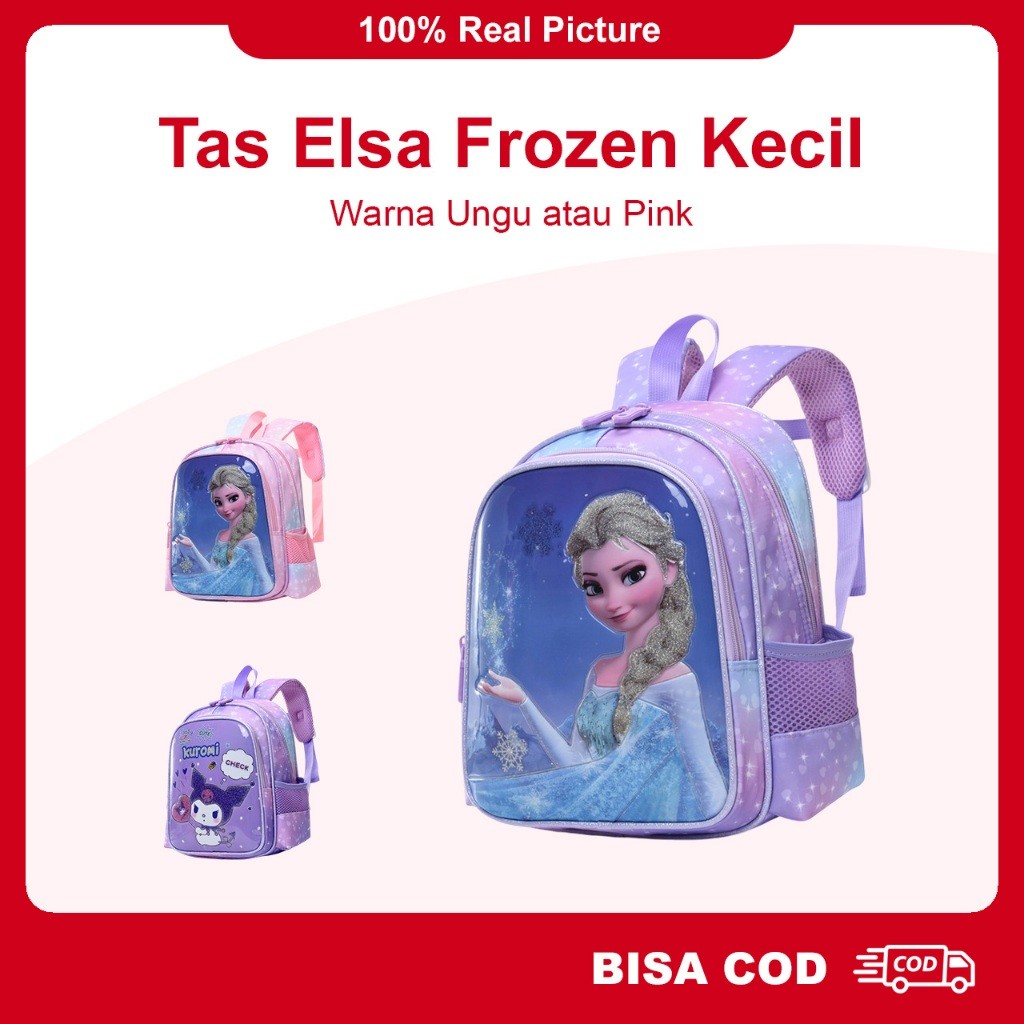 Tas Elsa Frozen Anak Perempuan PAUD atau TK - 0890CO