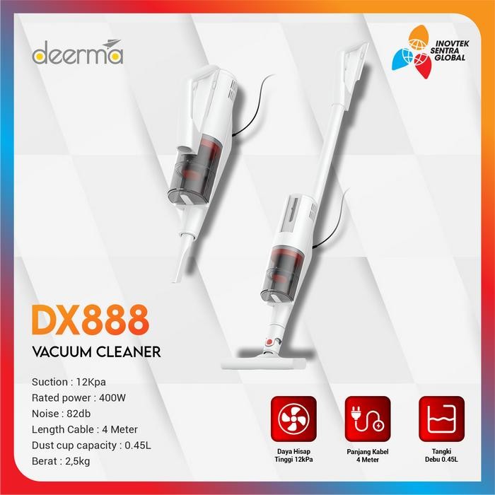 Deerma DX888 Handheld Vacuum Cleaner - Penghisap Penyedot Debu - DX888