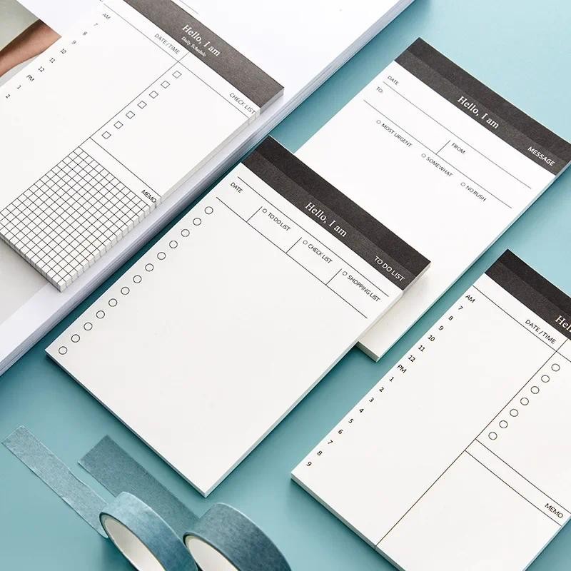 

Creative Daily Schedule Memo Pad To Do List Time Sticky Note Schedule Planner Stickers Office School Supplies Korean Stationery