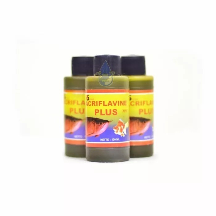 Obat Ikan ACRIFLAVINE PLUS Untuk Ikan Hias, Arwana, Jamuran, Stress