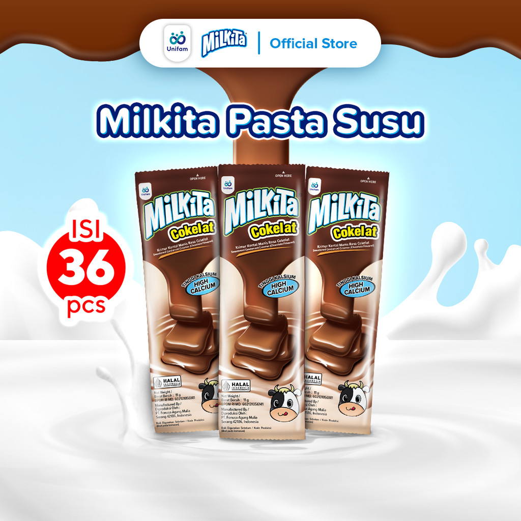 

Milkita Coklat Pasta Renceng - 1 Bag Isi 36 pcs