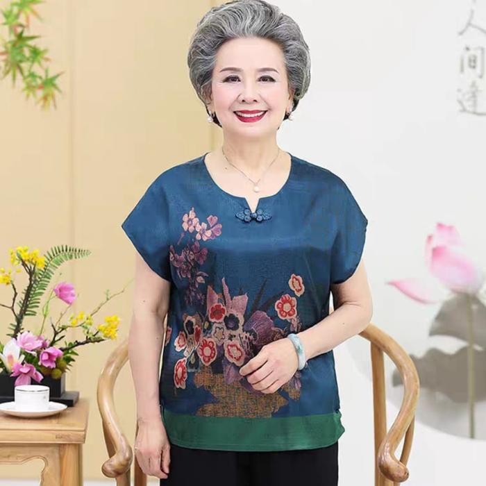 [Promo]Best Atasan top blouse blus emak ibu orang tua lansia tahun baru cina imlek - Tosca