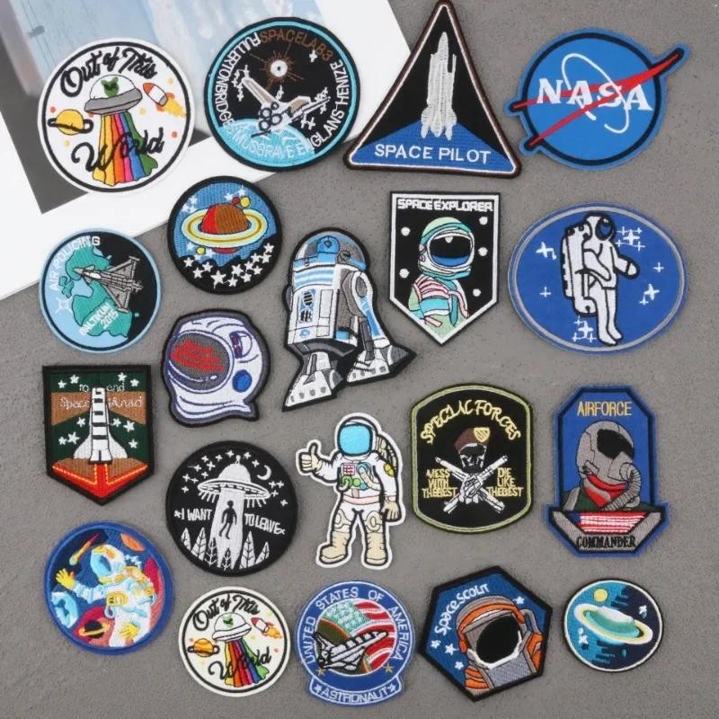 

Astronaut Embroidery Cloth Sticker Planet Embroidery Sticker Computer Embroidery Label Space Clothing