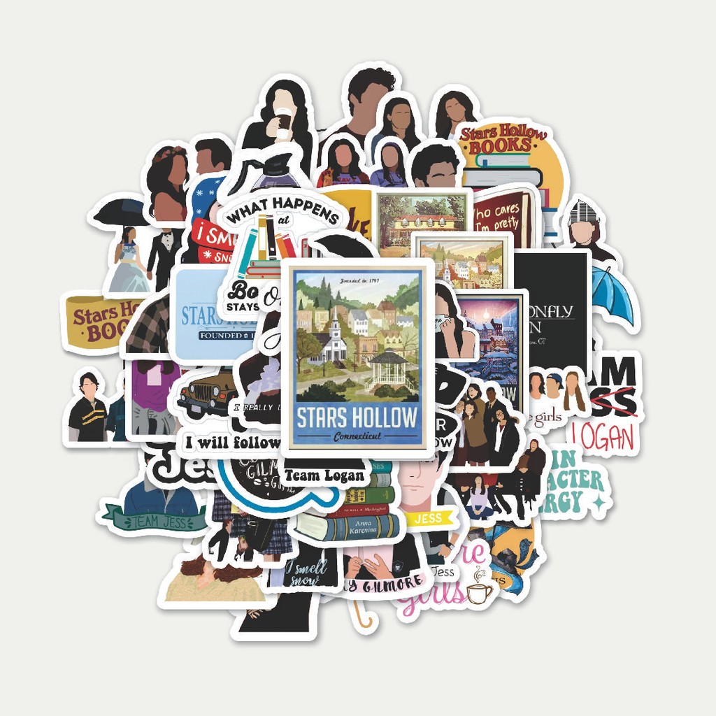

Sticker Pack Stiker Gilmore Series | Sticker TUMBLR | Stiker LAPTOP KOPER HELM