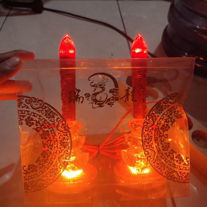 lampu lilin altar/ lampu sembahyang/ lampu lilin listrik