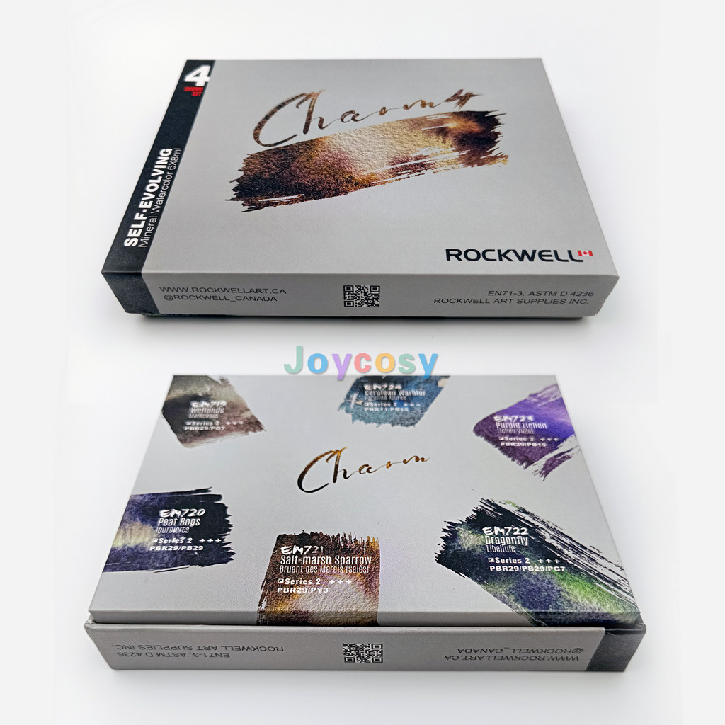 

1pc/1set RockWell Mineral Watercolors -Charm 4 Layered Set, Vibrant Colors, 8ml Each,Fine Pigment for Excellent Color,lightfast