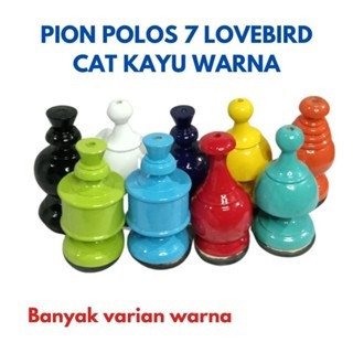 PION KAYU LOVEBIRD PLECI WARNA CAT DUCO UNTUK PION SANGKAR BURUNG BESI KAPSUL LOVEBIRD HELOPED PLECI