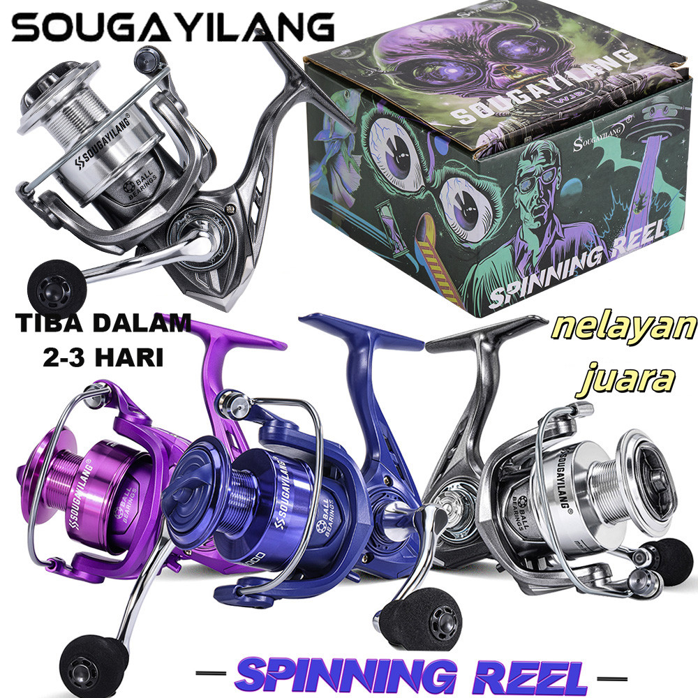 Sougayilang Reel Pancing 1000-4000 Rell Max Drag 10kg Spinning Reel Alloy spool Fishing Reel