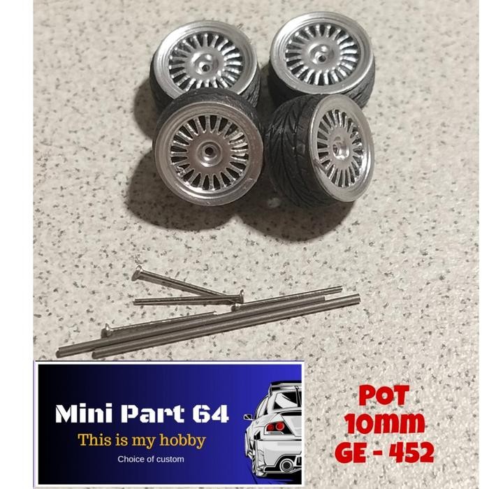 Diorama Diecast Ban 10mm GE-452 Miniatur Skala 64