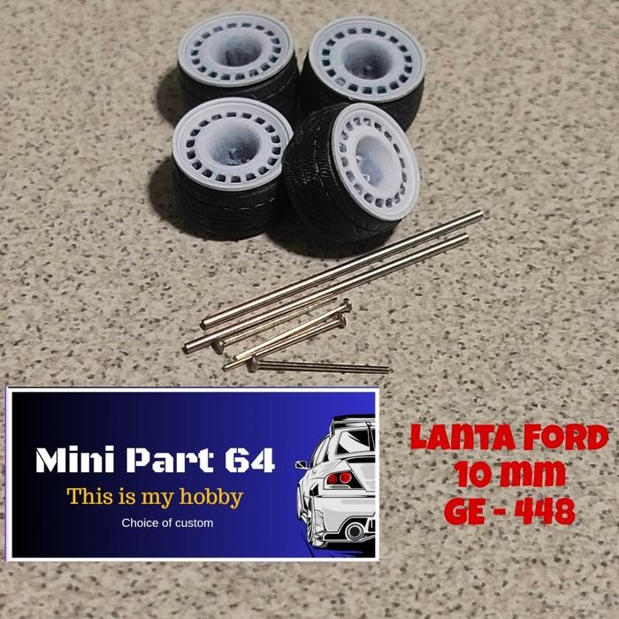 Diorama Diecast Ban 10mm GE-448 Miniatur Skala 64