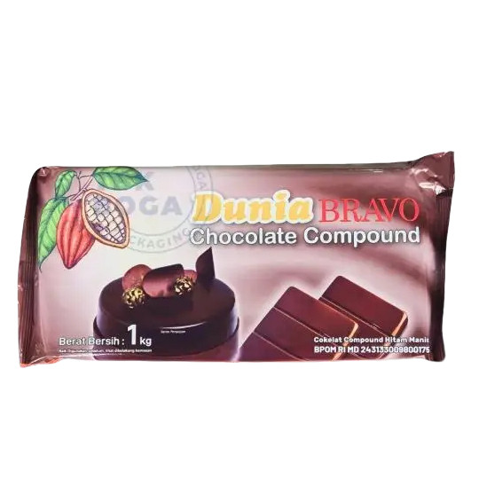 

Dunia Coklat Batang Compound Bravo 1kg / Chocc 168 Coklat Batang Compound 1kg