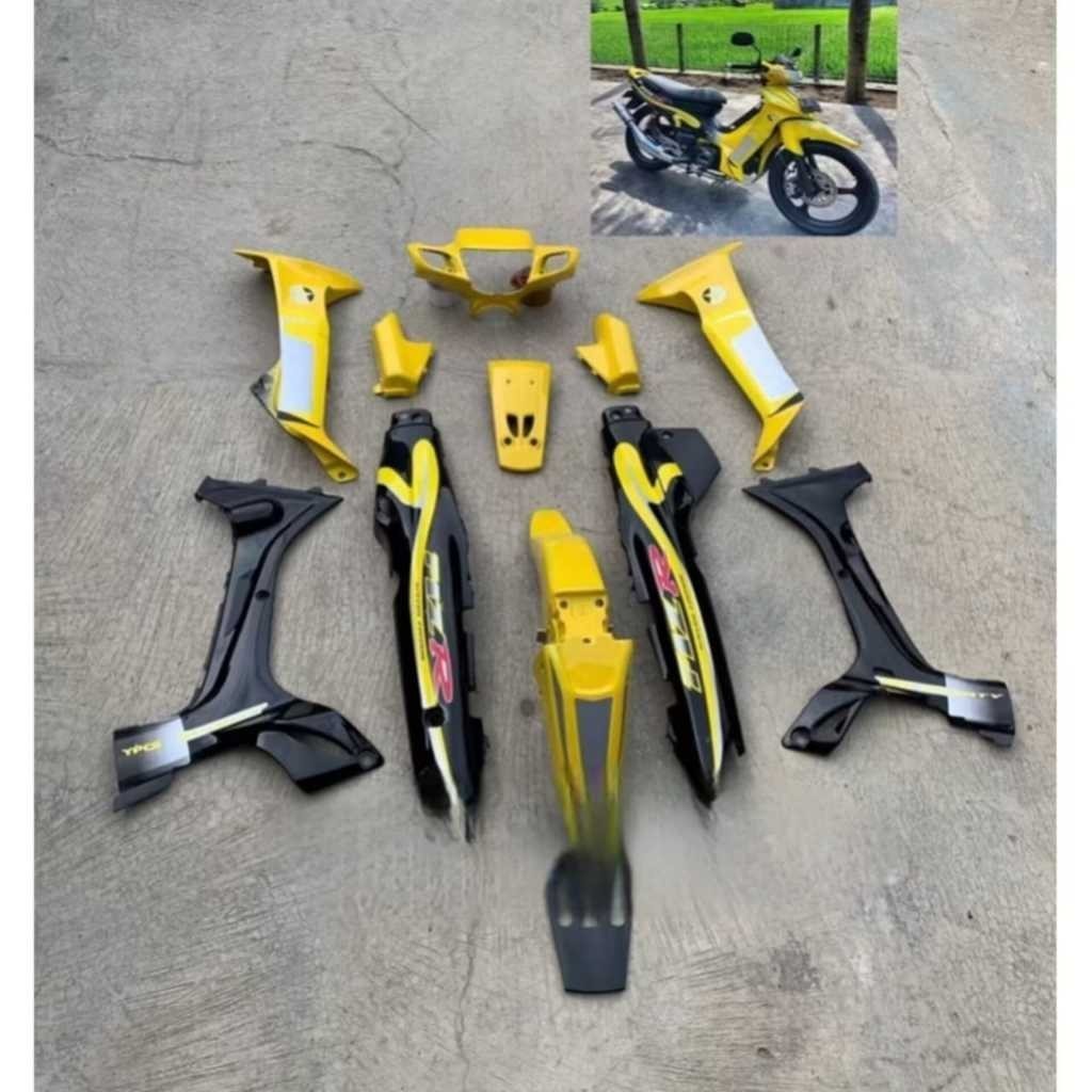 Cover Body Fizr Fiz Full Set CALTEX Kuning Hitam