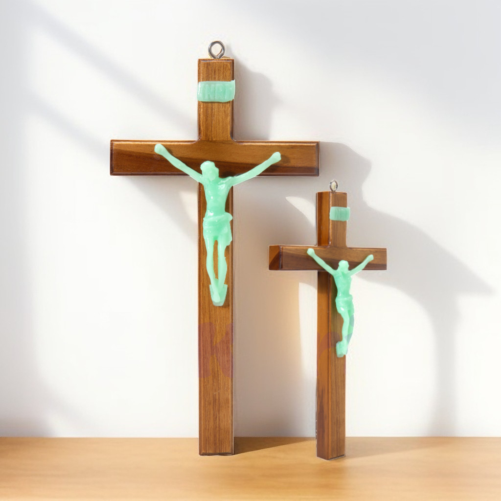 SALIB GANTUNG KORPUS FOSFOR / SALIB DINDING KATOLIK / SALIB FOSFOR / PAJANGAN DINDING KATOLIK