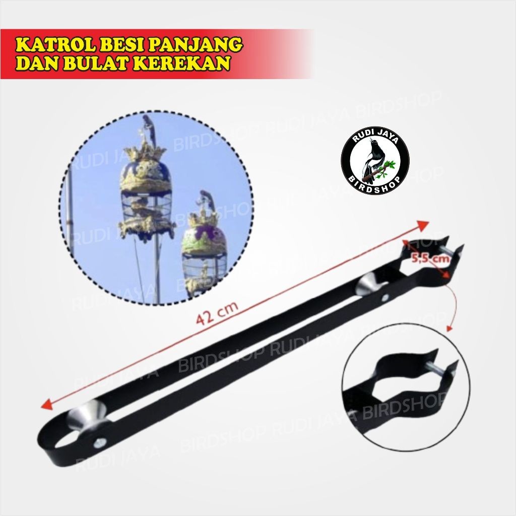 READY KATROL BESI PANJANG & BULAT KEREKAN GANTUNG SANGKAR KANDANG BURUNG PERKUTUT DERKUKU BRANJANGAN