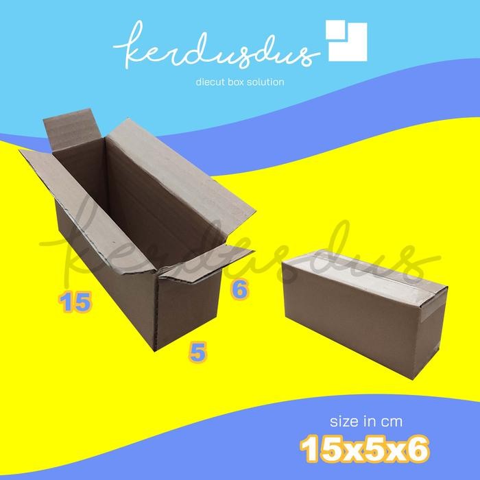 

15x5x6 cm kardus box karton kotak packing packaging POLOS SHEET