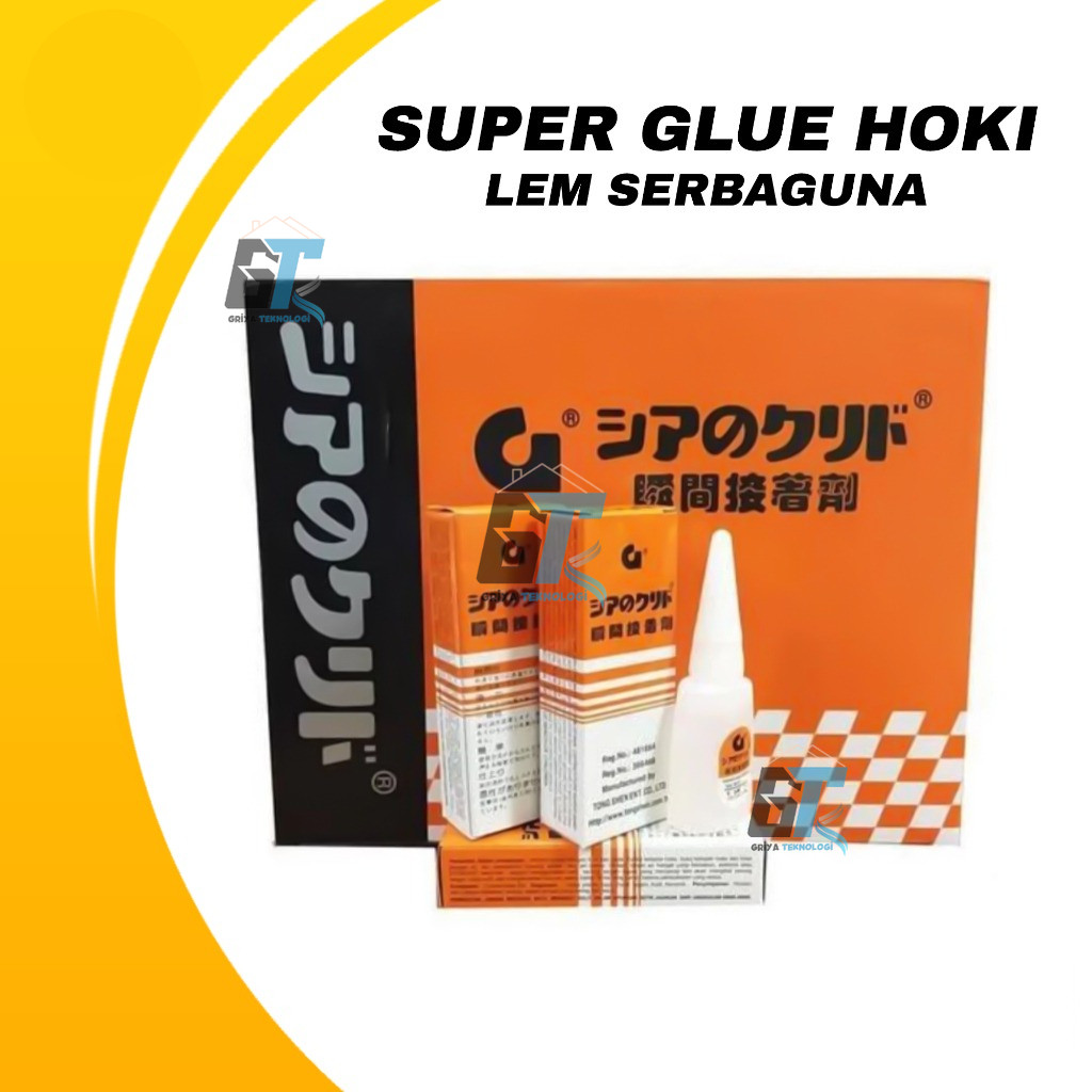 

Lem Super Glue / Lem G Cair Multifungsi – Kuat, Cepat Kering, Praktis
