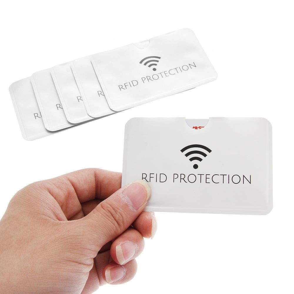 

10/20pcs Anti Rfid ID Card Holder Silver Laser Aluminium Foil Wallet Blocking Reader Lock Bank Card Case Credit Cards Covers