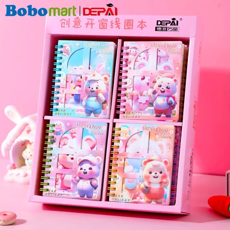 

Bomart Buku Notebook Softcover Spiral A7 80 Lbr - DP888, Catatan Praktis dan Stylish